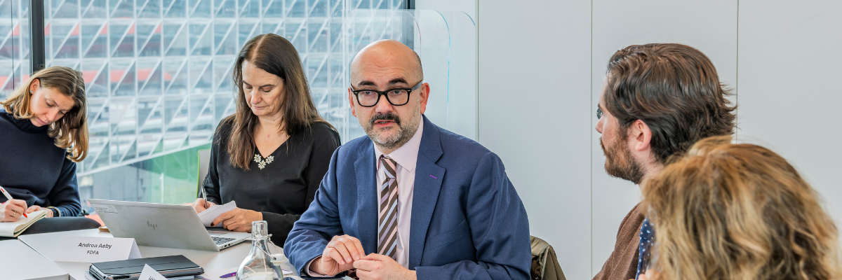 Déjeuner-débat avec M. Asif Khan, directeur de la Division des politiques et de la médiation du Département des affaires politiques et de la consolidation de la paix des Nations Unies.