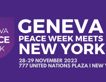 Geneva Peace Week Meets New York: Building Trust, Building Peace