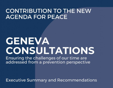 PUBLICATION : Consultations de Genève - Résumé et recommandations